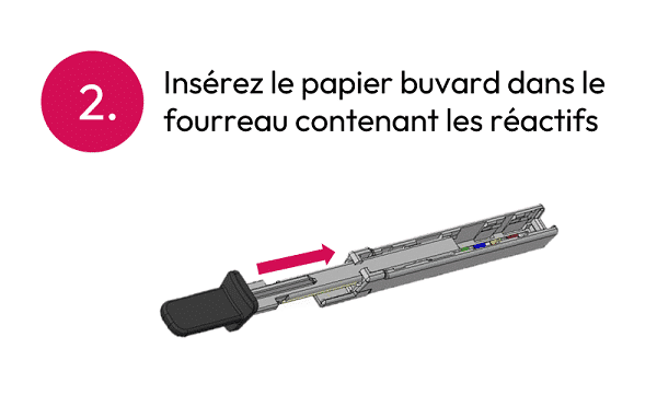 Étape 2 : refermez la cartouche Uriki Test