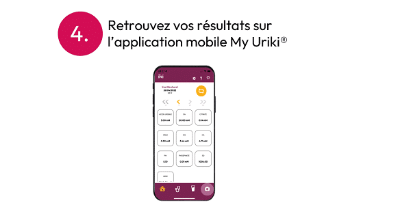 Étape 4 : retrouvez vos résultats sur l'application mobile My Uriki